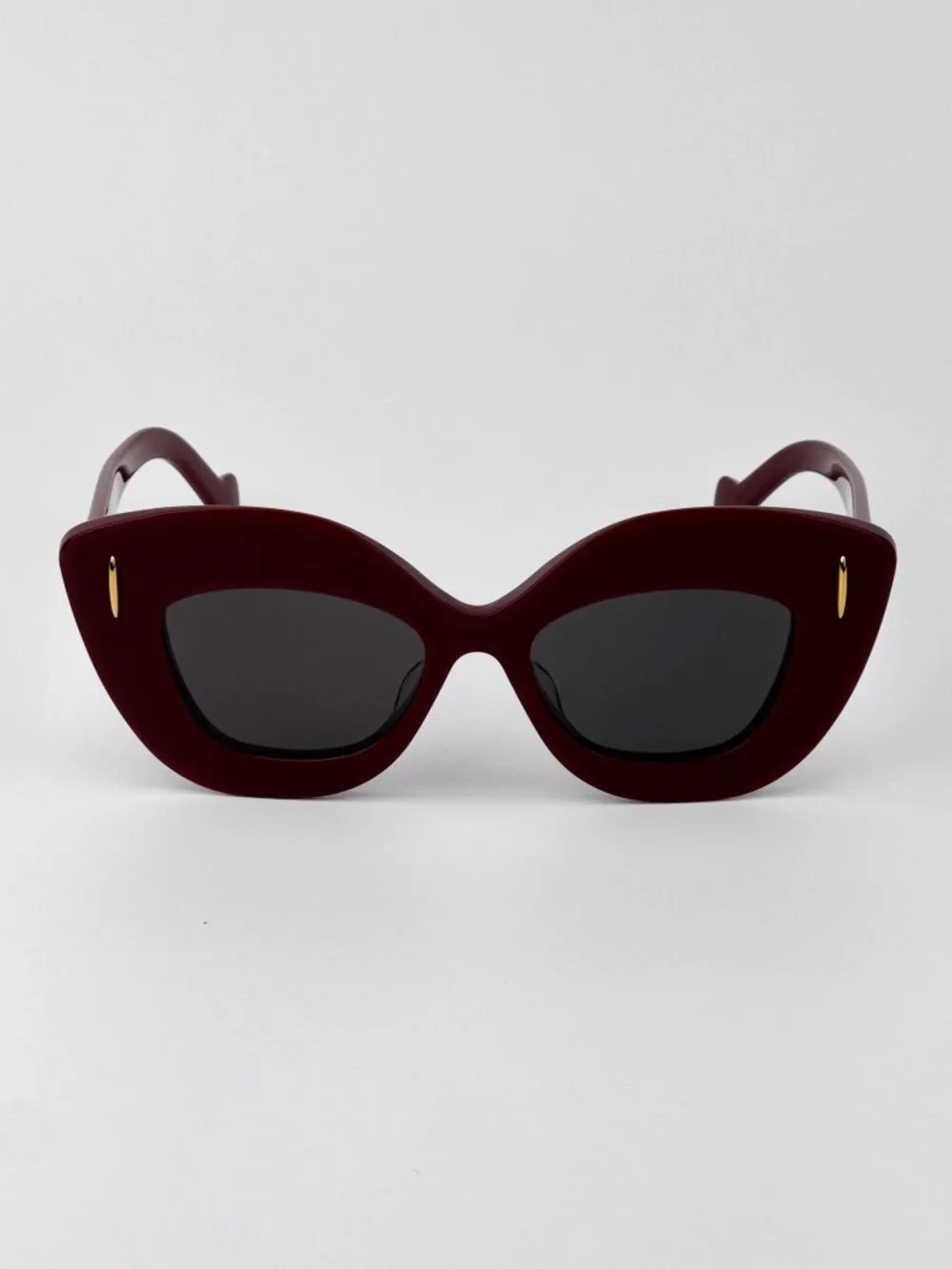 LOEWE LW40127F 66A RED BORDEAUX CAT EYE SUNGLASSES